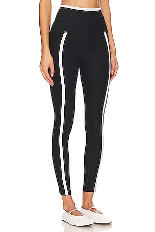 Beyond Yoga Spacedye New Moves High Waisted Midi Legging in Black