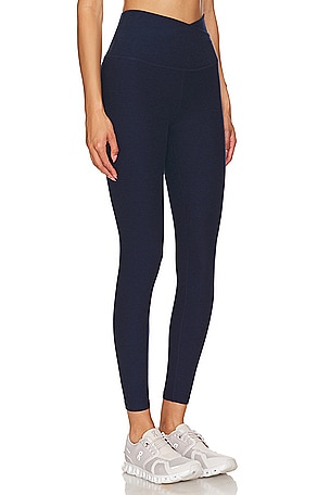 Beyond Yoga Spacedye At Your Leisure Midi Legging in Navy