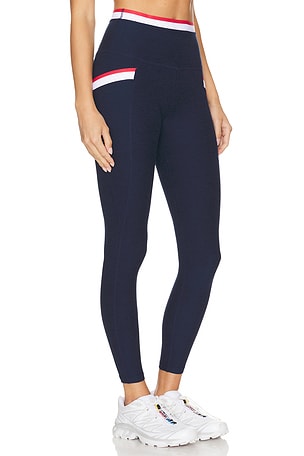 Beyond Yoga Spacedye Sea You There Midi Legging in Navy