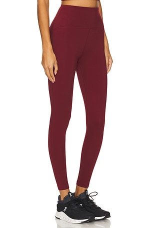Beyond Yoga Powerbeyond Strive Midi Legging in Burgundy