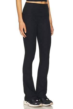 Beyond Yoga Spacedye Foldover Bootcut Pant in Black