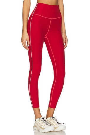 Beyond Yoga Spacedye Ready Midi Legging in Red. Size XS. Also