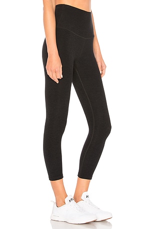 Beyond Yoga Spacedye High Waisted Capri in Black