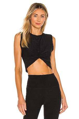 Twist of Fate Cropped Tank Beyond Yoga