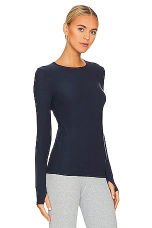 Beyond Yoga Featherweight Classic Top in Navy