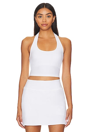 Spacedye Well Rounded Cropped Halter Tank Beyond Yoga