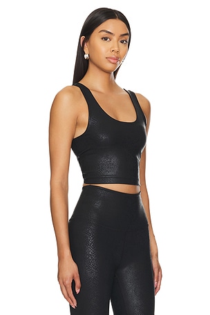 Beyond Yoga Sport & Street Cropped Tank Top in Black