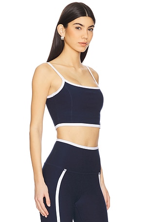 Beyond Yoga Beyond yoga tanque alto recortado spacedye new moves en color azul marino talla XS en Nocturnal Navy & Cloud White - Navy