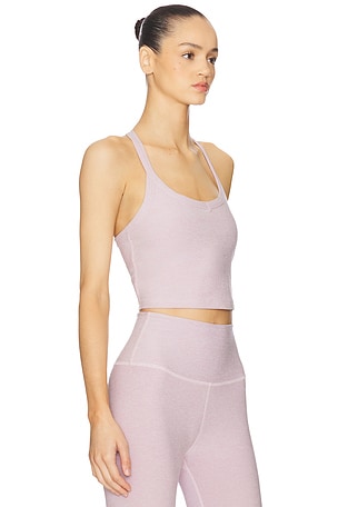Beyond Yoga Spacedye On The Up Cropped Tank Top in Blush
