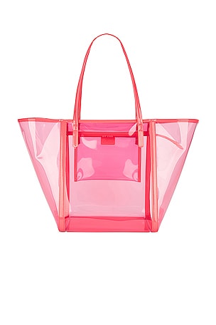 BY FAR Bar Tote in Transparent White REVOLVE