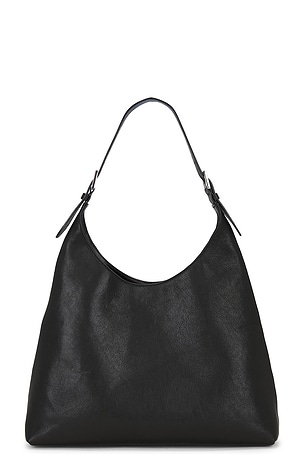 BY FAR Camryn Hobo Bag in Black