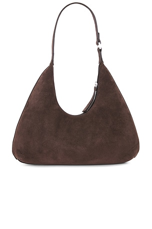 BY FAR Amber Hobo Bag in Brown