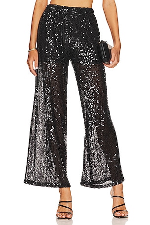 BCBGeneration Wide Leg Pant in Black REVOLVE