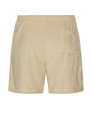 Bather Sand Terry Tour Shorts in Beige