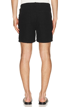 Bather Linen Leisure Shorts in Black. Size S. Also