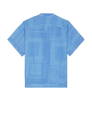 Bather Cornflower Tonal Bandana Camp Shirt