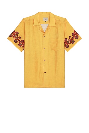 Ochre Dizzy Boa Camp Shirt Bather