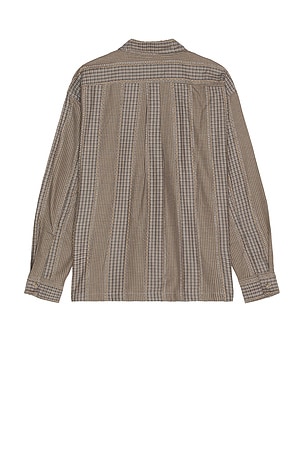 Bather Fringe Leisure Shirt in Grey. Size XL/1X. Also