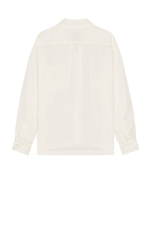 Bather Waffle Leisure Shirt in White. Size XL/1X. Also