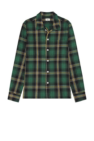 Algae Plaid Flannel Overshirt Bather