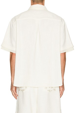 Birth Of Royal Child Layered Hexa Shirt in White