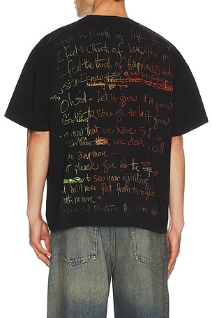 Barriers Worldwide x Jimi Hendrix Alchemy T-Shirt in Black. Size XL/1X. Also