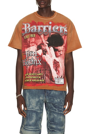 x Jimi Hendrix Voodoo Child Tee Barriers Worldwide