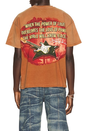 Barriers Worldwide x Jimi Hendrix Voodoo Child Tee in Brown