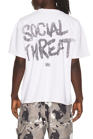 Barriers Worldwide Social Threat Tee in White