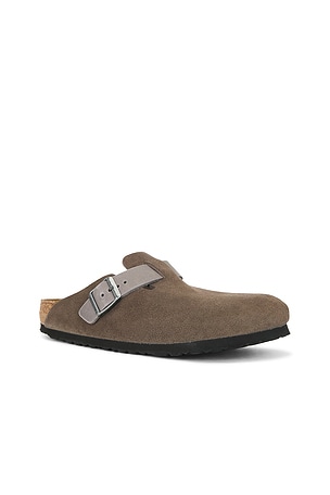BIRKENSTOCK Boston Mule in Taupe