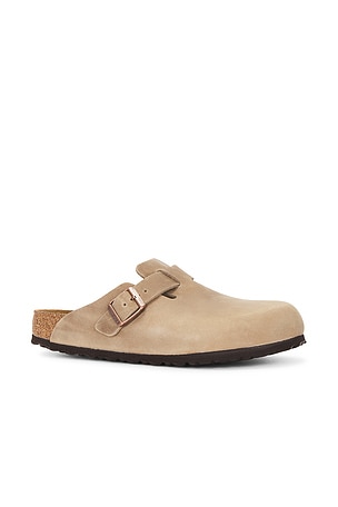 BIRKENSTOCK Boston Soft Footbed in Brown