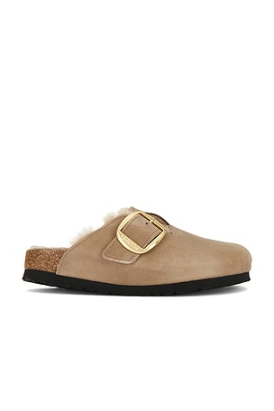 Boston Big Buckle Shearling Clog BIRKENSTOCK