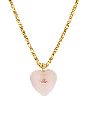 Brinker + Eliza Love Always Necklace in Metallic Gold