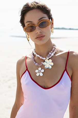 Brenker + eliza collar flora en color Multi