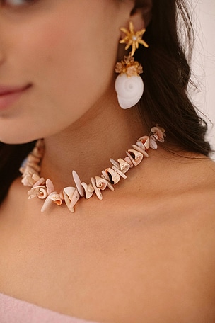 Brinker + Eliza Kingsley Necklace in Blush