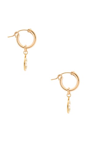 Brinker + Eliza Sorrel Huggies in Metallic Gold