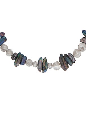 Brinker + Eliza Lilah Necklace in Grey