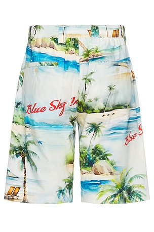 Blue Sky Inn Island Poplin Shorts in Grey