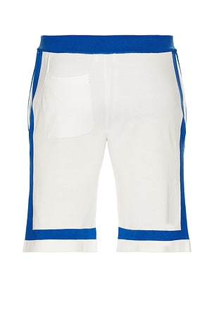Blue Sky Inn Paneled Knit Shorts in White