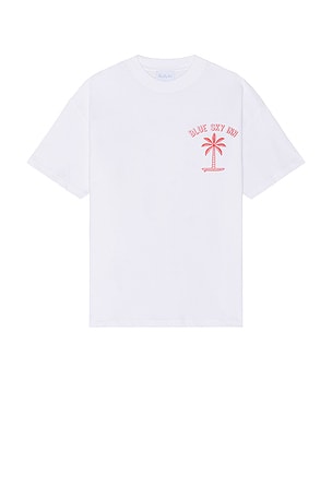 Blue Sky Inn Surf Palm T-Shirt in White