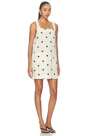 BLANKNYC Polka Dot Mini Dress in Cream