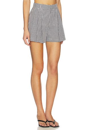 BLANKNYC Plaid Short in Black,White