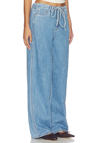 BLANKNYC Tie Barrel Jeans in Blue