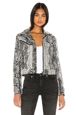 Faux Leather Moto Jacket