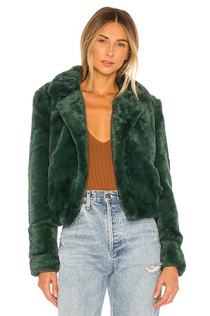 Faux Fur Moto Jacket