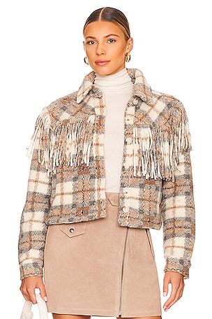 Fringe Cropped Jacket BLANKNYC