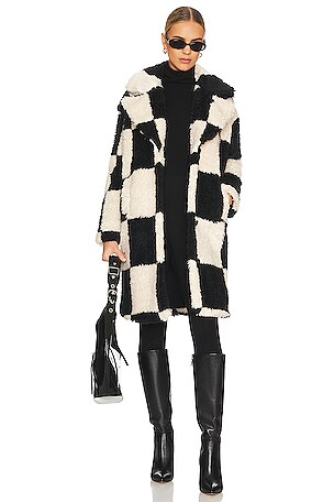 Colorblock Faux Fur Jacket BLANKNYC