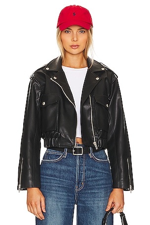Faux Leather Moto Jacket BLANKNYC