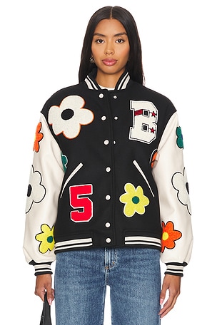 BLANKNYC Varsity Jacket in Black