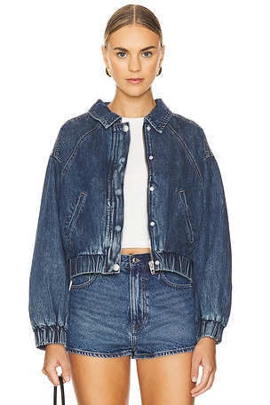 BLOUSON BOMBER EN JEAN BLANKNYC